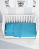 DUVET CASE bebe Solid 493 120X160 Turquoise Cotton 100%