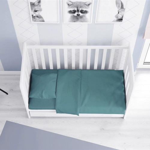 DUVET CASE bebe Solid 494 120X160 Petrol Cotton 100% 