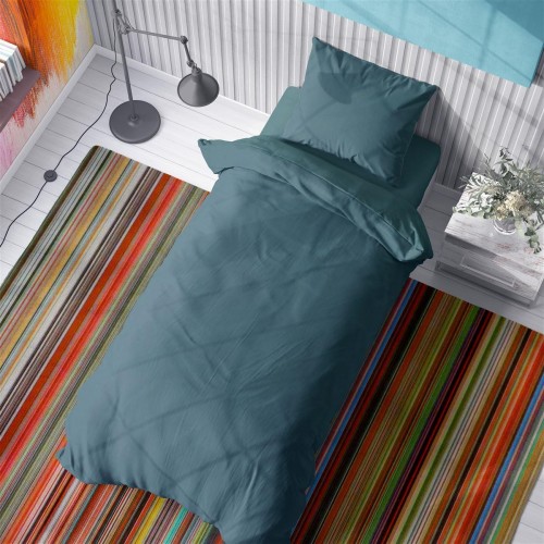 DUVET COVER Solid 494 160X240 Petrol Cotton 100% 