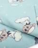 ΠΑΝΑ ΦΑΝΕΛΑ bebe Προβατάκι 06 80Χ80 Sky blue Flannel cotton 100%