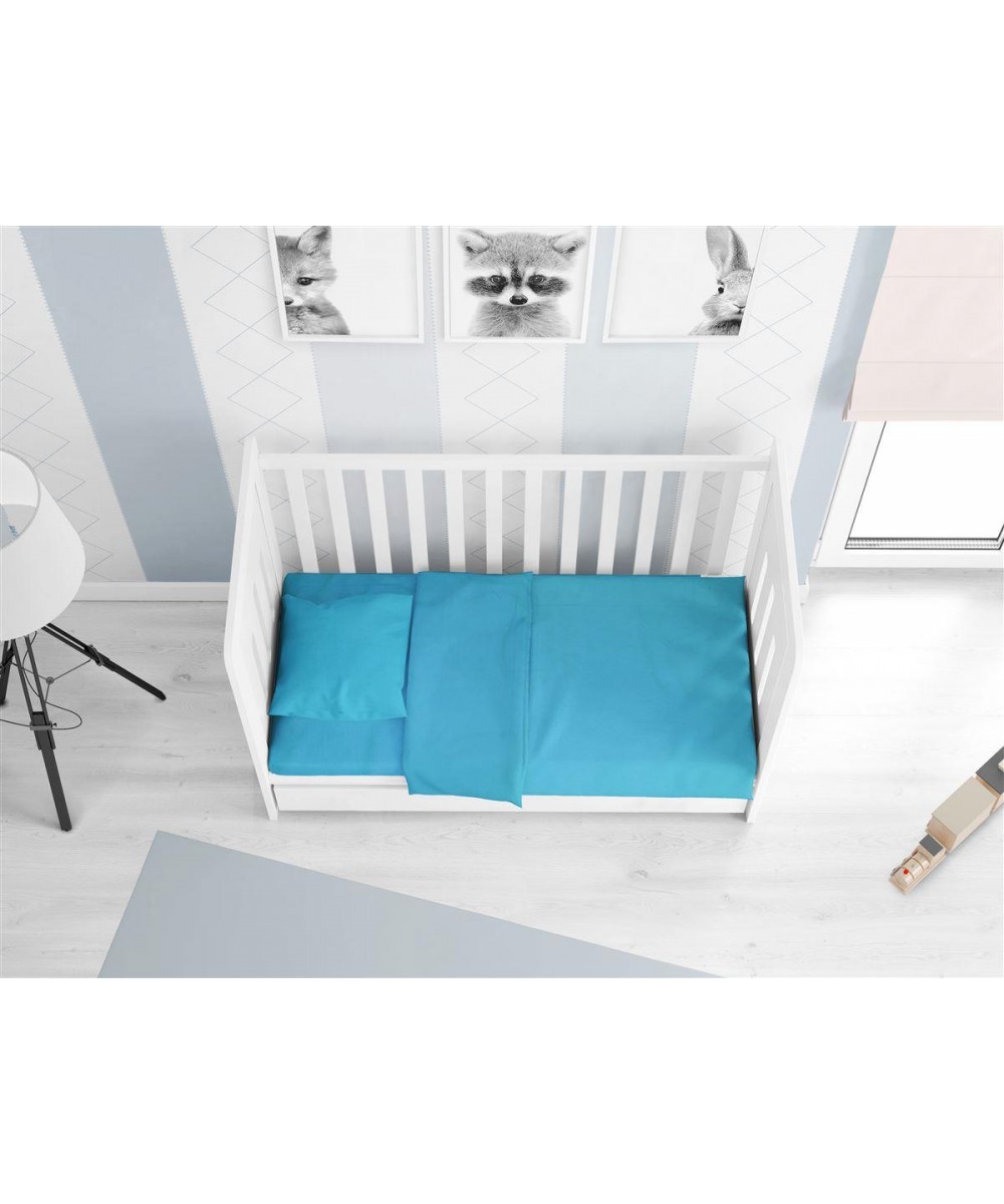 ΚΑΤΩΣΕΝΤΟΝΟ ΜΕ ΛΑΣΤΙΧΟ bebe Solid 493 0,70X1,40X0,15 Turquoise Cotton 100%