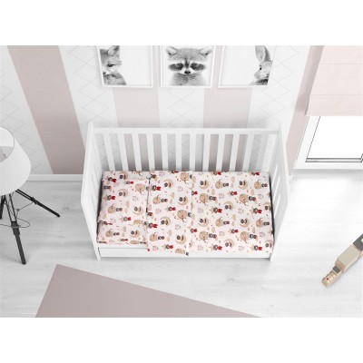 ΚΑΤΩΣΕΝΤΟΝΟ ΜΕ ΛΑΣΤΙΧΟ bebe Reach the stars 190 0,70X1,40X0,15 Beige Cotton 100% 