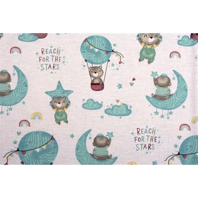 ΠΑΝΑ ΧΑΣΕΣ bebe Reach the stars 192 80X80 Green Cotton 100% 