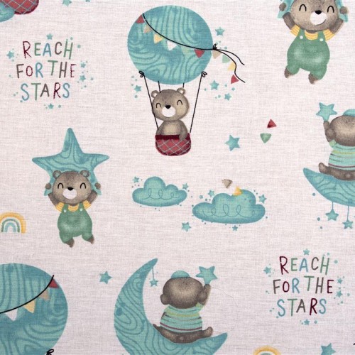 ΠΑΝΑ ΧΑΣΕΣ bebe Reach the stars 192 80X80 Green Cotton 100% 