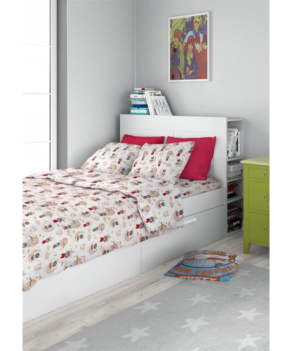 DUVET CASE kids Reach the stars 190 160X240 Beige Cotton 100%