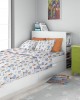 DUVET COVER kids Reach the stars 191 160X240 Sky blue Cotton 100%