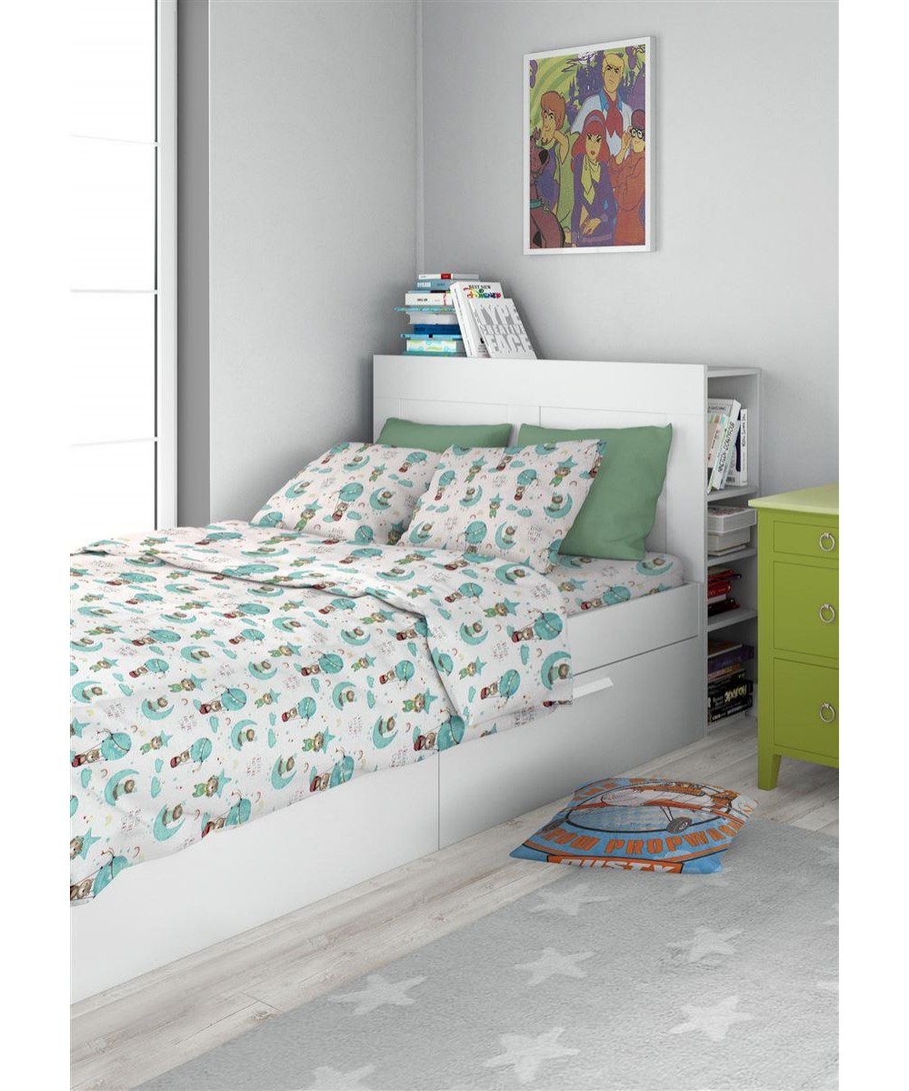 DUVET CASE kids Reach the stars 192 160X240 Green Cotton 100%