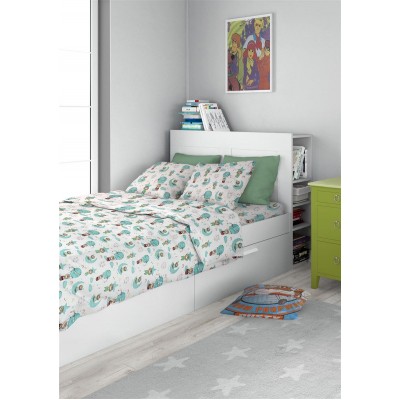 DUVET CASE kids Reach the stars 192 160X240 Green Cotton 100% 