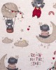 Crib sheet bebe Reach the stars 190 80X110 Beige Cotton 100%