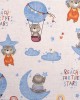 Crib sheet bebe Reach the stars 191 80X110 Sky blue Cotton 100%