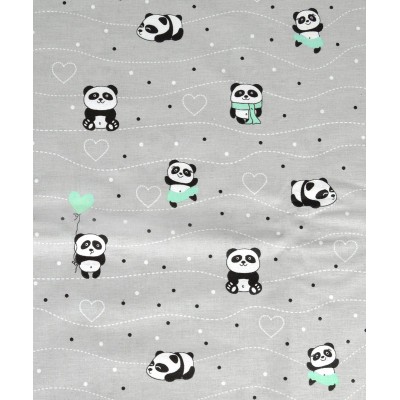 PANA HASSES bebe PANDA 112 80X80 Grey-Green Cotton 100% 