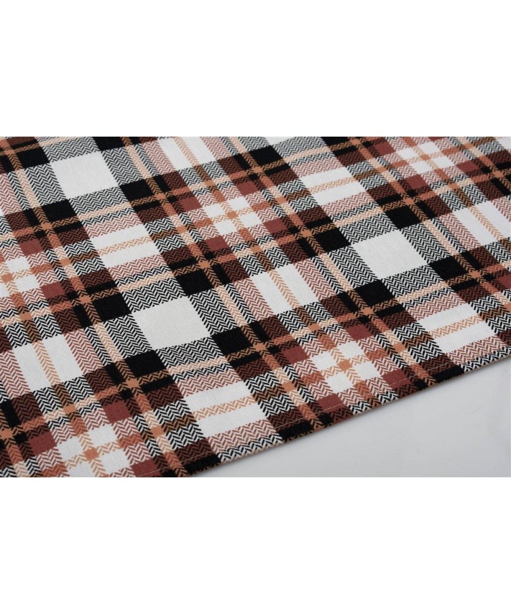 ΤΡΑΠΕΖΟΜΑΝΤΗΛΟ ΑΛΕΚΙΑΣΤΟ 140X180 Tartan 492 Orange Cott/Pol 70/30