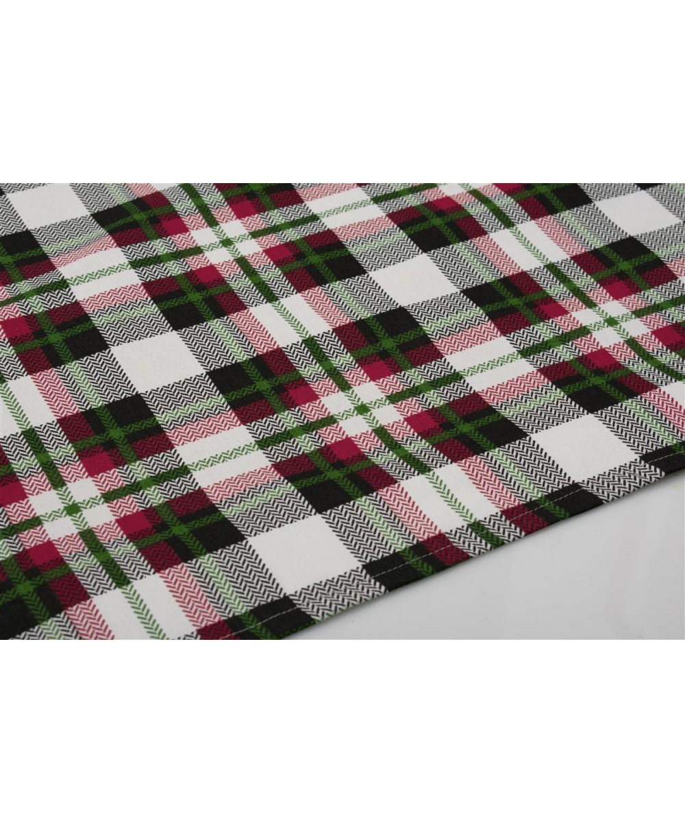 ΤΡΑΠΕΖΟΜΑΝΤΗΛΟ ΑΛΕΚΙΑΣΤΟ 140X180 Tartan 493 Red-Green Cott/Pol 70/30