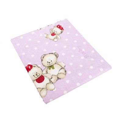 ΠΑΝΑ ΧΑΣΕΣ bebe Two Lovely Bears 65 80Χ80 Lila Cotton 100% 