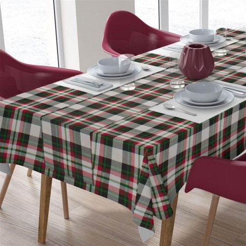 FLOOR SET 2 pcs (TRAP/LO 140X140/TRAVERSE 40X140) Tartan 493 Red-Green Cott/Pol 70/30