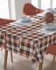 SQUARE SET 2 pcs (TRAP/LO 140X140/TRAVERSE 40X140) Tartan 492 Orange Cott/Pol 70/30