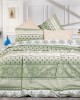 PRINTED SHEETS SET 4 pcs Kallipateira 334 240X270 L.Green-Olive Cott/Pol 70/30