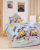 ΣΕΝΤΟΝΙΑ ΕΜΠΡΙΜΕ ΣΕΤ 3 τεμ Aloha 393 160Χ240 Grey-Sky Blue Cott/Pol 70/30