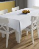 POLISHED TABLECLOTH 140X180 Panama White Cott/Pol 70/30