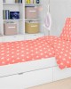 DUVET COVER kids Star 34 160X240 Coral Cotton 100%