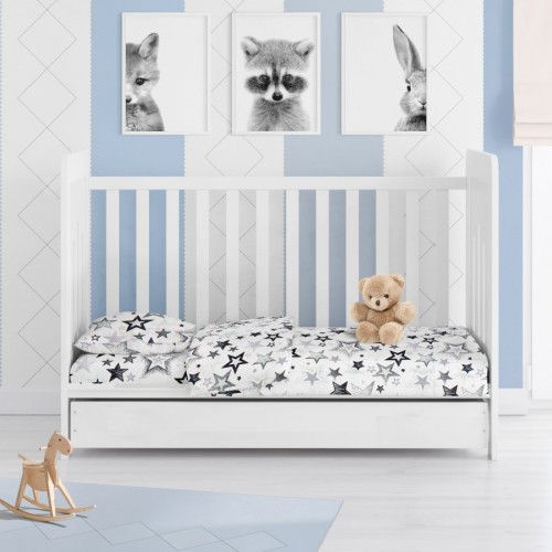 ΠΑΠΛΩΜΑ ΕΜΠΡΙΜΕ bebe Star 121 120X160 Grey-Green Cotton 100% 