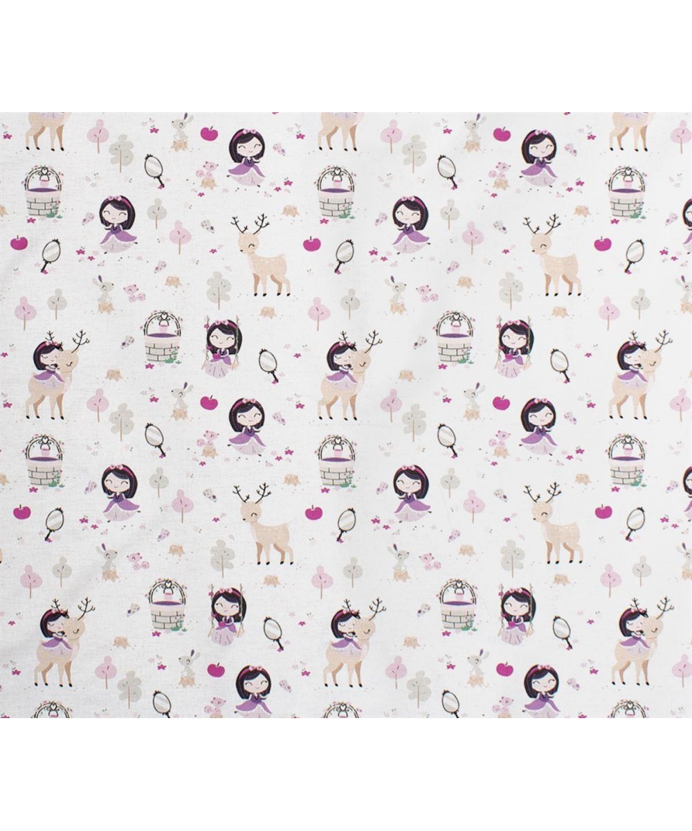 ΣΕΝΤΟΝΑΚΙ ΛΙΚΝΟΥ bebe Lily & Deer 179 80X110 White-Pink Cotton 100% 