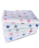 ΠΑΠΛΩΜΑ ΕΜΠΡΙΜΕ bebe Star 26 120X160 ΛΕΥΚΟ/ΚΟΚΚΙΝΟ Cotton 100% 