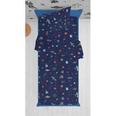 ΠΑΠΛΩΜΑΤΟΘΗΚΗ ΕΜΠΡΙΜΕ kids Space 189 160X240 Blue Cotton 100% 