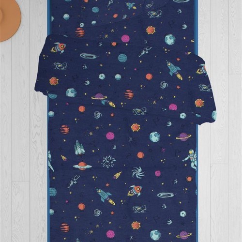 ΠΑΠΛΩΜΑΤΟΘΗΚΗ ΕΜΠΡΙΜΕ kids Space 189 160X240 Blue Cotton 100% 