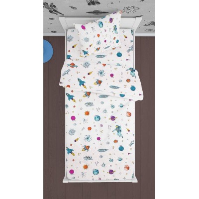 ΠΑΠΛΩΜΑΤΟΘΗΚΗ ΕΜΠΡΙΜΕ kids Space 188 160Χ240 White Cotton 100% 