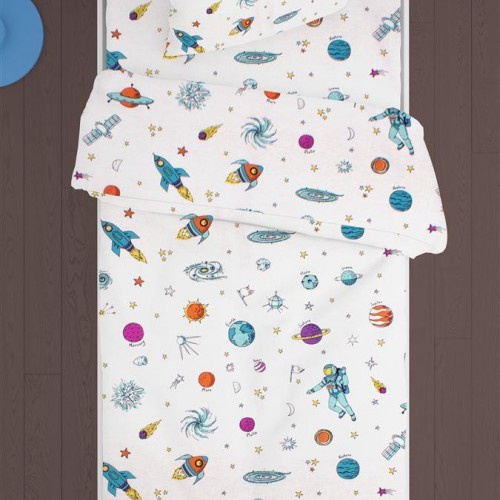 ΠΑΠΛΩΜΑΤΟΘΗΚΗ ΕΜΠΡΙΜΕ kids Space 188 160Χ240 White Cotton 100% 