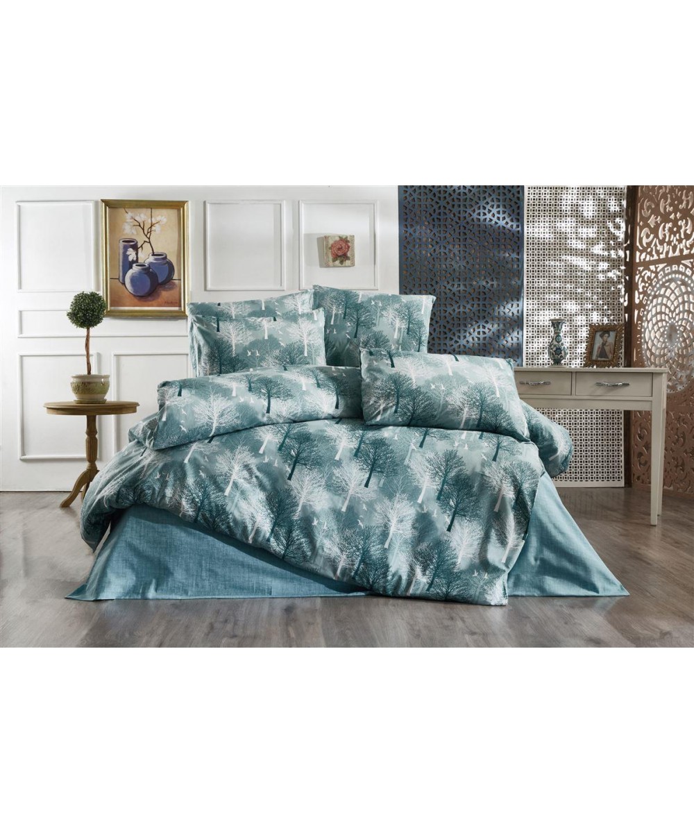 DUVET CASE Forest 313 160X240 Petrol Cott/Pol 70/30