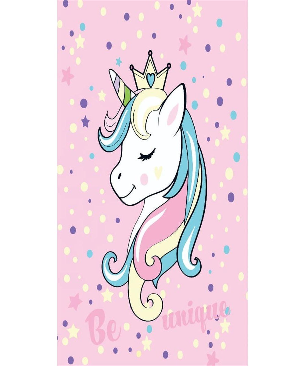 ΠΕΤΣΕΤΑ ΘΑΛΑΣΣΗΣ ΒΕΛΟΥΤΕ kids Unicorn 22 70X140 Digital Print 100%  Cotton