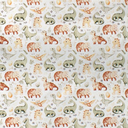 ΠΑΝΑ ΧΑΣΕ bebe Dinosaur 515 80X80 Beige 100%  Cotton