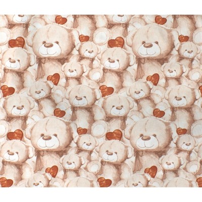 ΠΑΝΑ ΧΑΣΕ bebe Teddy Bear 535 80X80 Beige 100%  Cotton