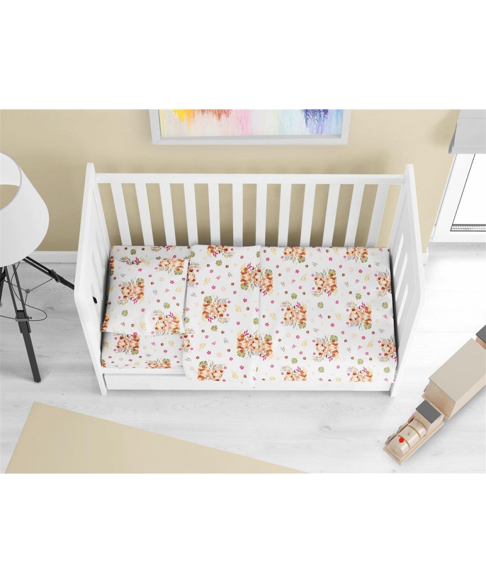 ΠΑΠΛΩΜΑ ΕΜΠΡΙΜΕ bebe Lion Cub 530 120X160 Beige 100%  Cotton