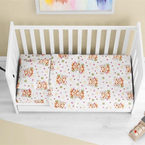 ΠΑΠΛΩΜΑ ΕΜΠΡΙΜΕ bebe Lion Cub 530 120X160 Beige 100%  Cotton