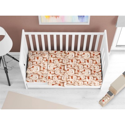 ΠΑΠΛΩΜΑΤΟΘΗΚΗ ΕΜΠΡΙΜΕ bebe Teddy Bear 535 120X160 Beige Cotton 100% 