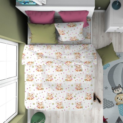 ΠΑΠΛΩΜΑΤΟΘΗΚΗ ΕΜΠΡΙΜΕ kids Lion Cub 530 160X240 Beige Cotton 100% 