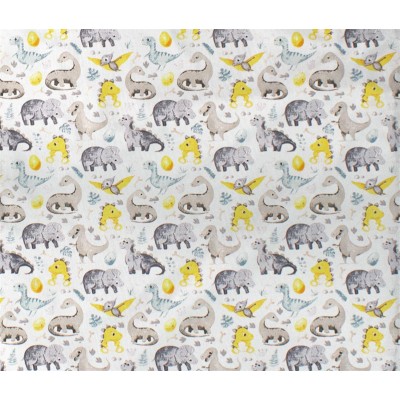 ΣΕΝΤΟΝΑΚΙ ΛΙΚΝΟΥ bebe Dinosaur 516 80X110 Grey 100%  Cotton