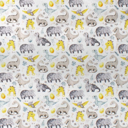 ΣΕΝΤΟΝΑΚΙ ΛΙΚΝΟΥ bebe Dinosaur 516 80X110 Grey 100%  Cotton