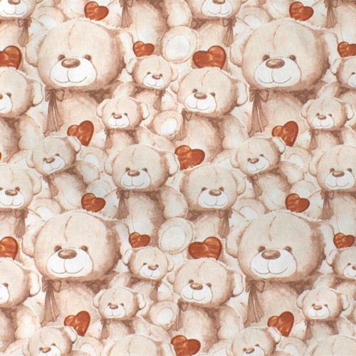 ΣΕΝΤΟΝΑΚΙ ΛΙΚΝΟΥ bebe Teddy Bear 535 80X110 Beige Cotton 100% 