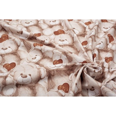 ΣΕΝΤΟΝΙΑ ΕΜΠΡΙΜΕ ΣΕΤ 2 τεμ kids Teddy Bear 535 160X240 Beige Cotton 100% 