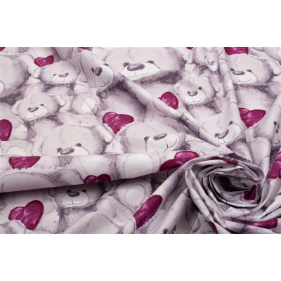 ΣΕΝΤΟΝΙΑ ΕΜΠΡΙΜΕ ΣΕΤ 3 τεμ kids Teddy Bear 536 160X240 Purple 100%  Cotton