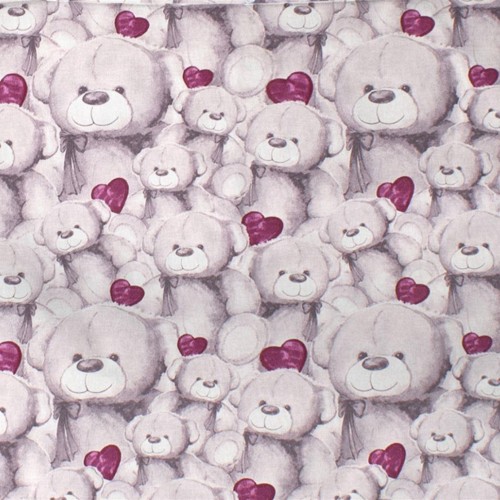 ΣΕΝΤΟΝΑΚΙ ΛΙΚΝΟΥ bebe Teddy Bear 536 80X110 Purple 100%  Cotton