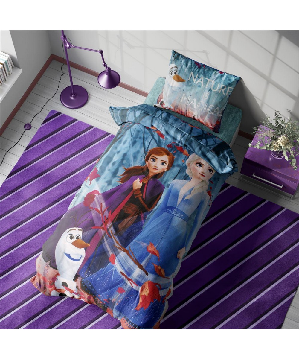 ΣΕΝΤΟΝΙΑ ΣΕΤ 2 τεμ Disney Frozen II 882 160X240 Digital Print 100%  Cotton