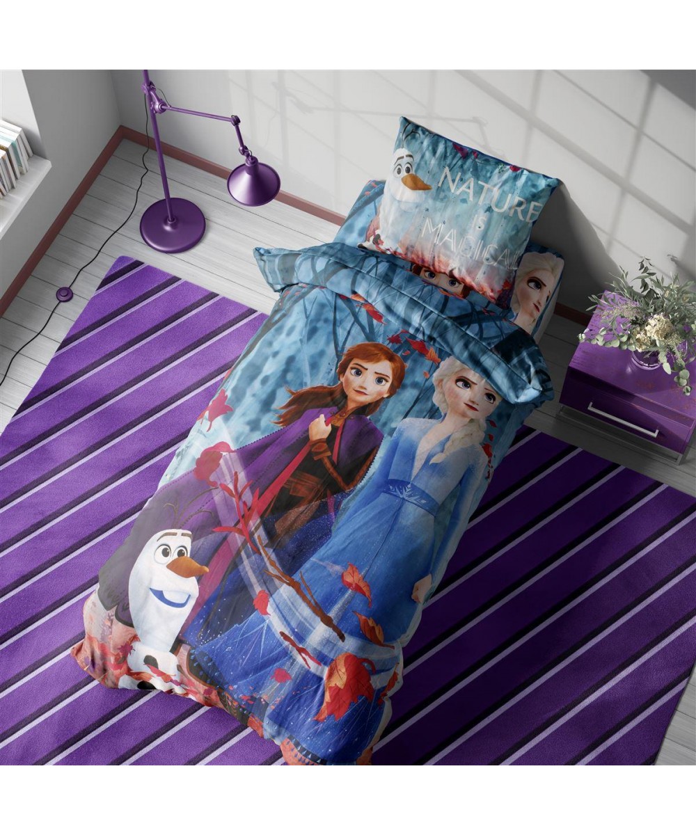 ΣΕΝΤΟΝΙΑ ΣΕΤ 4 τεμ Disney Frozen II 884 160X240 Digital Print 100%  Cotton