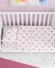 ΚΑΤΩΣΕΝΤΟΝΟ ΜΕ ΛΑΣΤΙΧΟ bebe Unicorn 208 0,70X1,40X0,15 White-Pink Cotton 100%