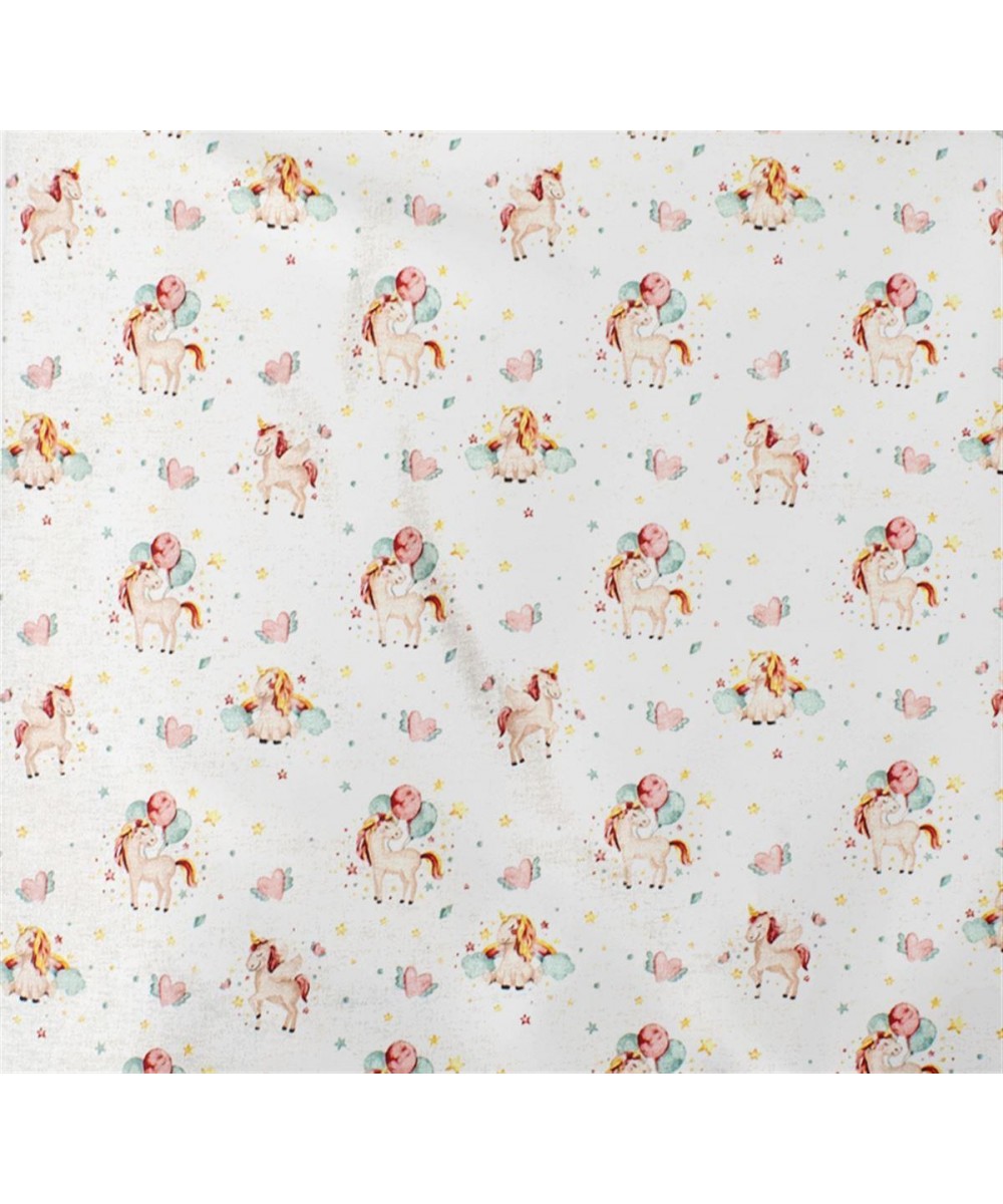 ΠΑΝΑ ΧΑΣΕ bebe Unicorn 209 80X80 White-Salmon Cotton 100% 