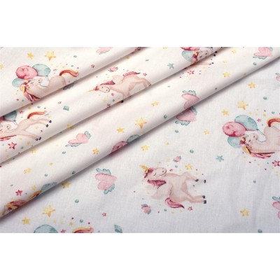 ΣΕΝΤΟΝΙΑ ΕΜΠΡΙΜΕ ΣΕΤ 2 τεμ kids Unicorn 209 160X240 White-Salmon Cotton 100% 